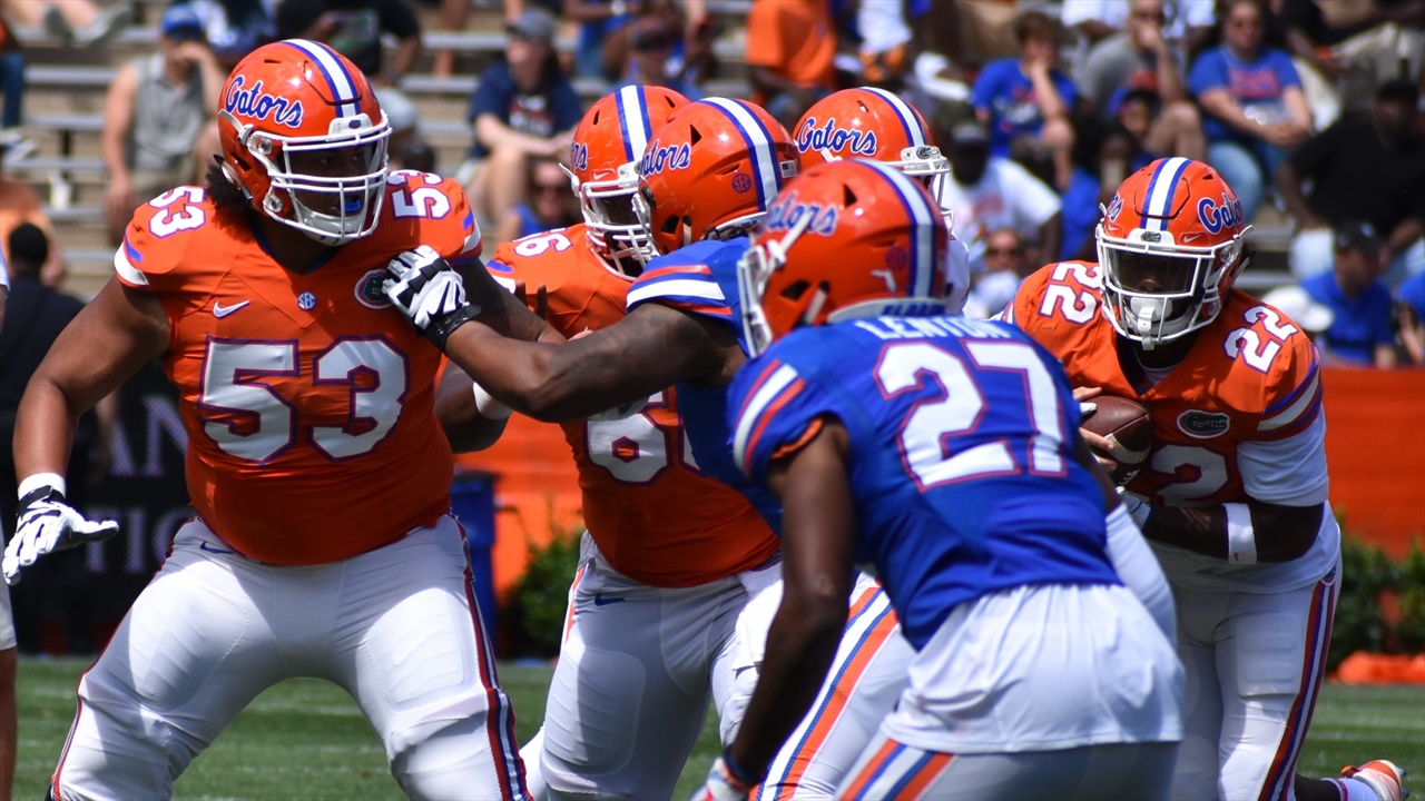 orange blue game offensive observations   gators